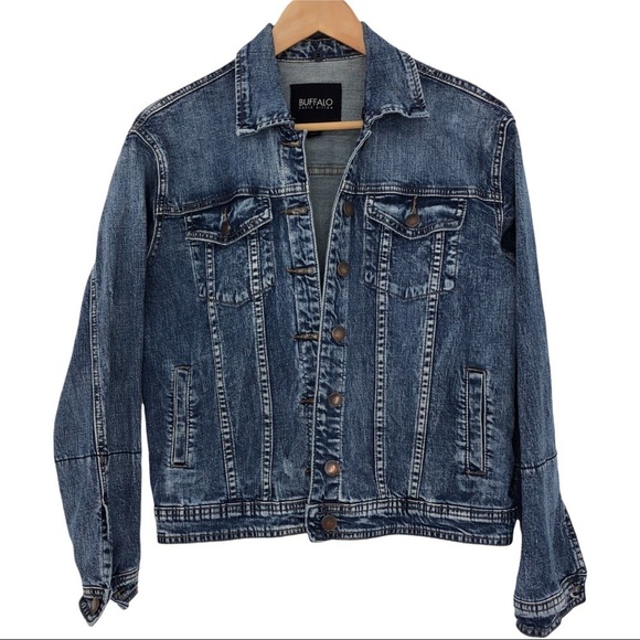 Buffalo David Bitton distressed denim jean jacket, XS - Picture 1 of 11